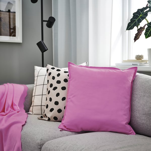 GURLI cushion cover, pink, 50x50 cm