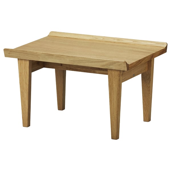 GUTTANE side table, oak, 58x39 cm
