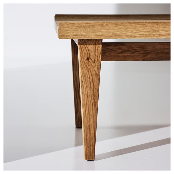 GUTTANE side table, oak, 58x39 cm