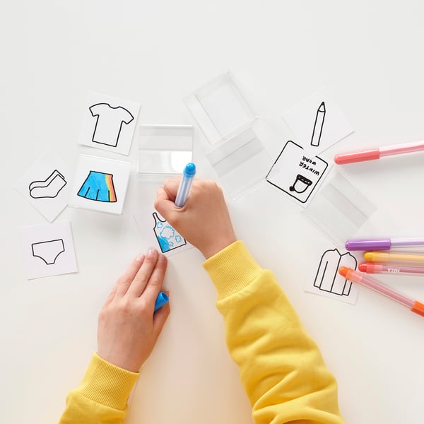 HÄNGIG label holder, 6x6x2 cm, 5 pack