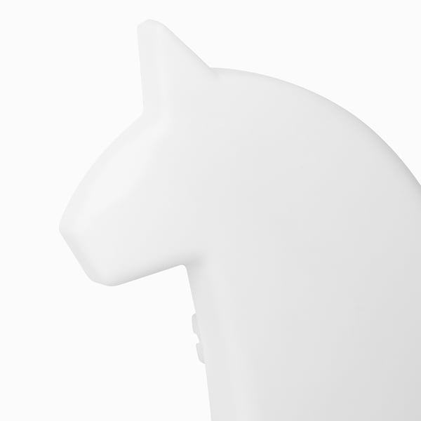 HÄSTHAGE LED wall lamp, dala horse white, 2.0 mx25 cm