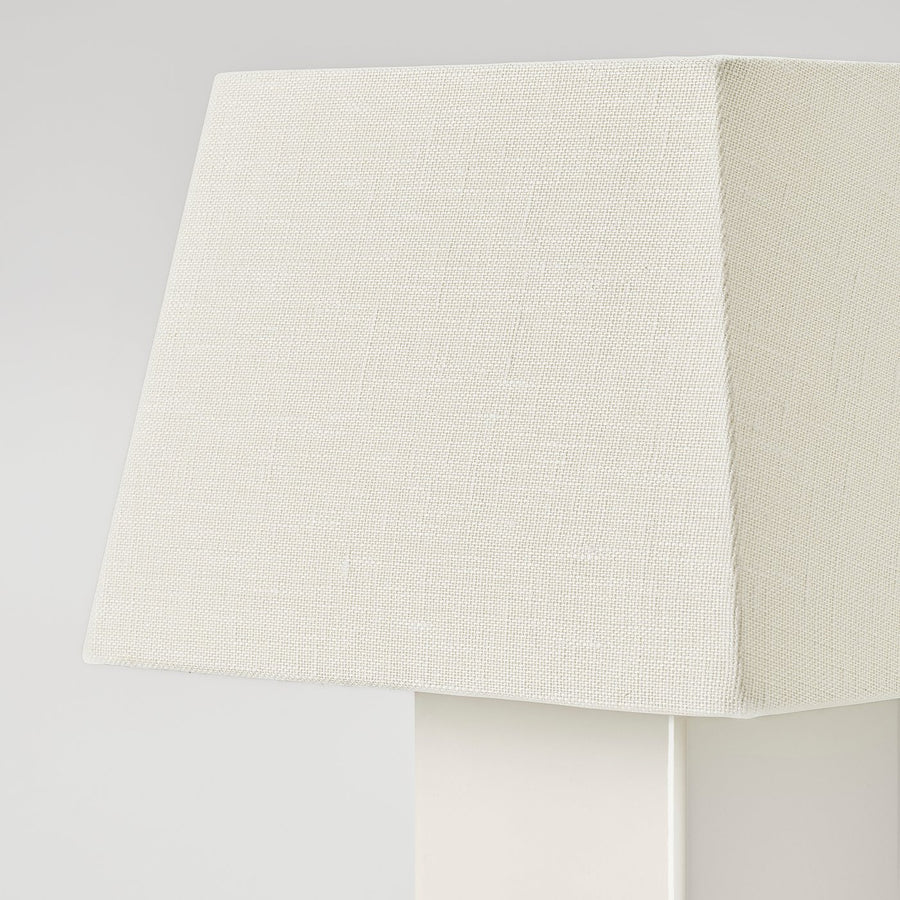 HALGATT table lamp, dimmable white/white ceramic, 35 cm