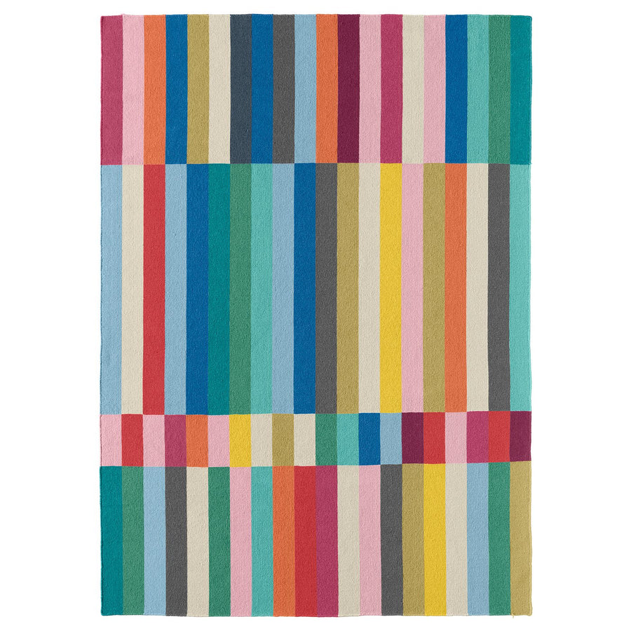 HALVED rug, flatwoven, handmade multicolour, 170x240 cm