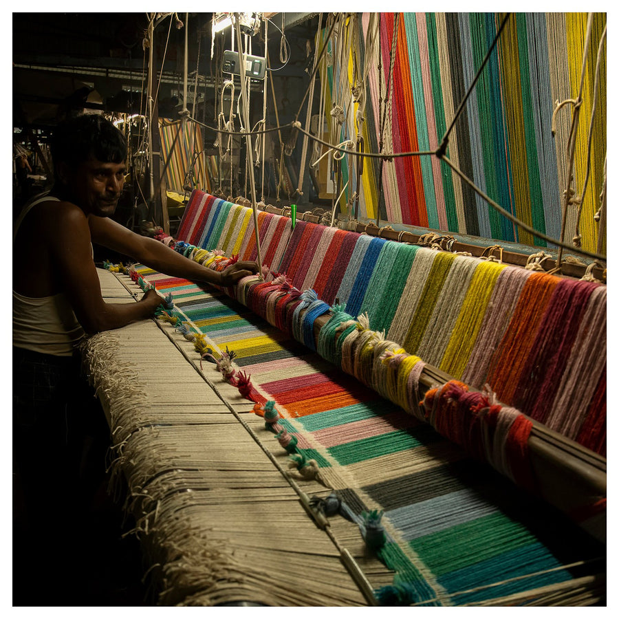 HALVED rug, flatwoven, handmade multicolour, 170x240 cm