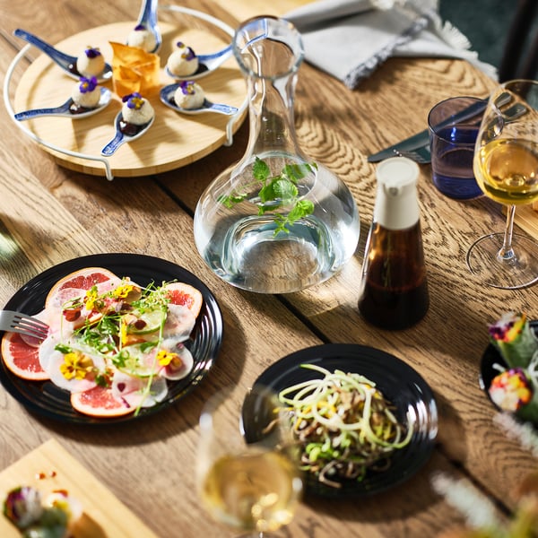 HALVTOM bottle with pour spout, Capacity: 30 clHeight: 19 cmDiameter: 8 cm