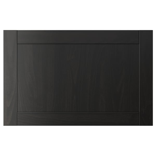 HANVIKEN door/drawer front, black-brown, 60x38 cm