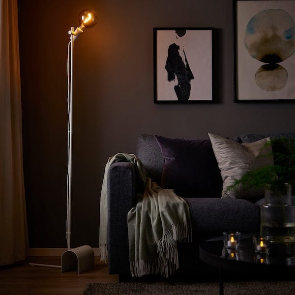 Ikea HÅRSLINGA - Floor lamp, white ,