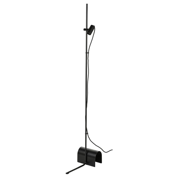 HÅRSLINGA floor lamp, black, 42x21 cm