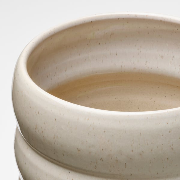 HASSELBUKETT plant pot, in/outdoor/beige, 19 cm