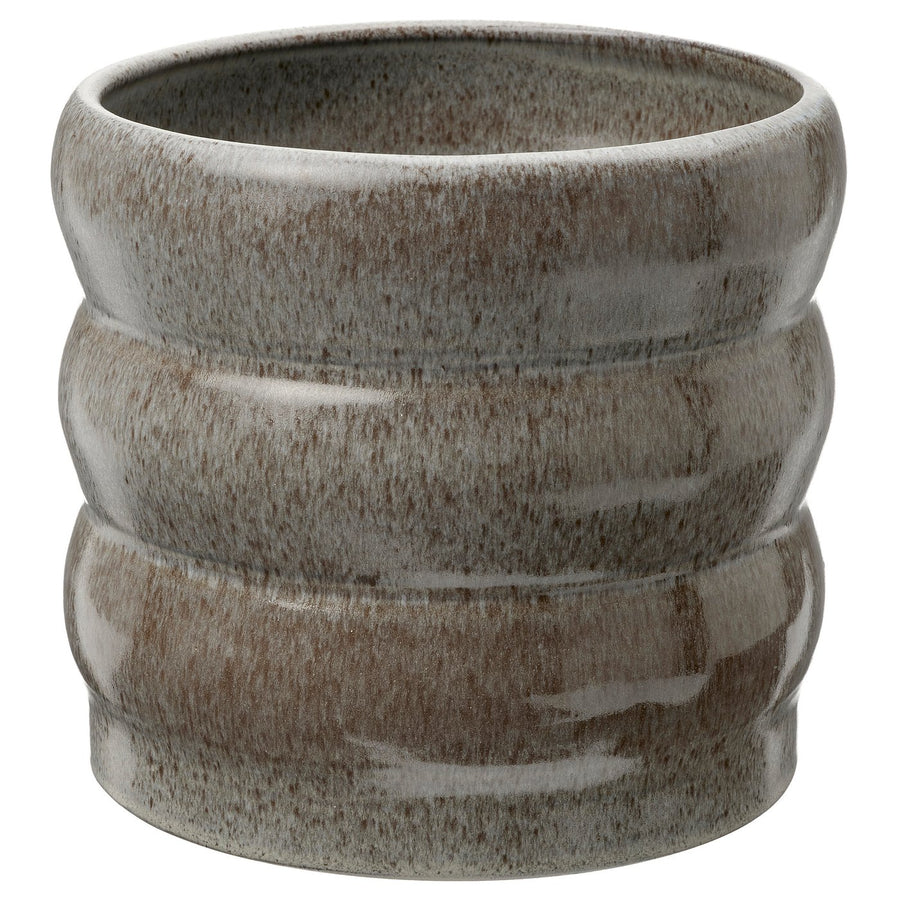 HASSELBUKETT plant pot, in/outdoor/grey, 15 cm