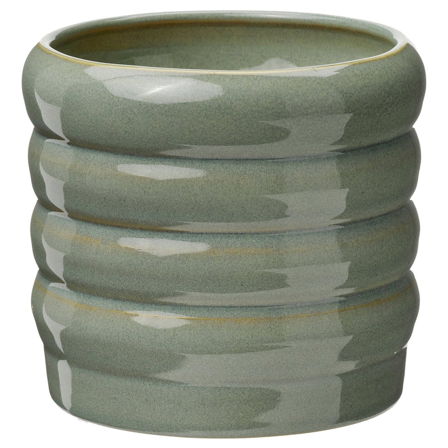 HASSELBUKETT plant pot, in/outdoor/green, 9 cm