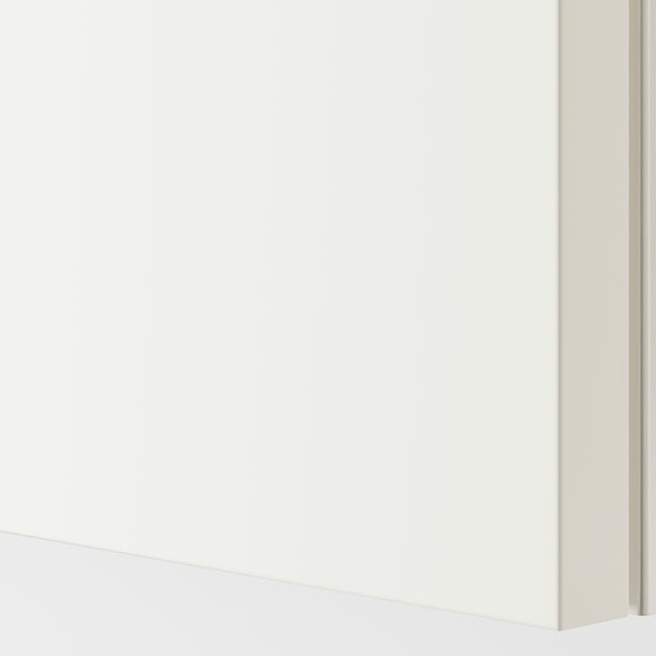 HASVIK pair of sliding doors, white, 150x201 cm