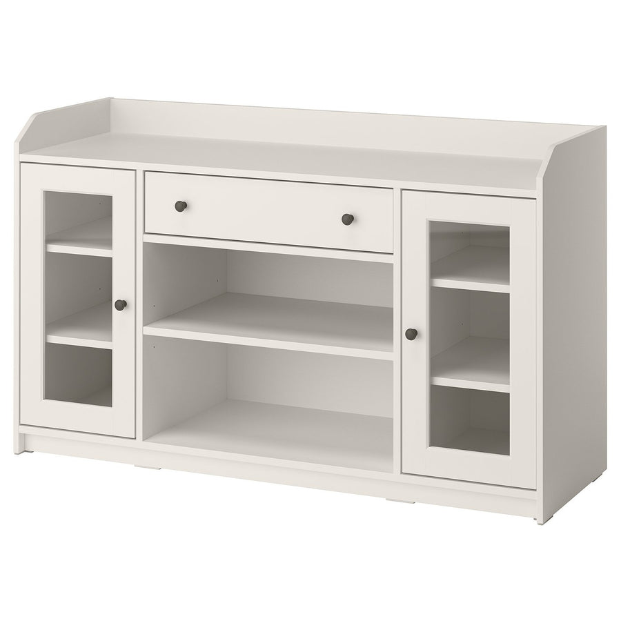HAUGA sideboard, white, 140x46x84 cm