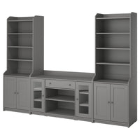 HAUGA storage combination, grey, 279x46x199 cm