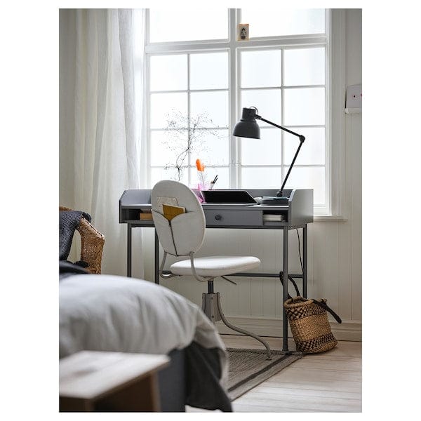 Ikea HAUGA - Cabinet with 2 doors, grey, 70x116 cm