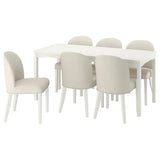 HAUGA / ROSENTORP table and 6 chairs