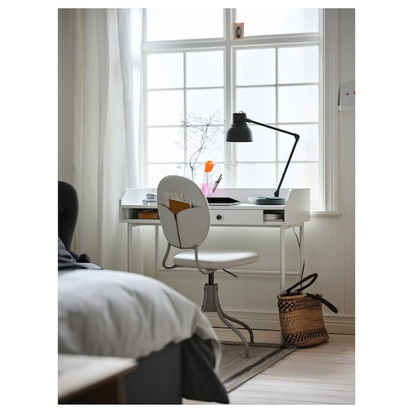 Ikea HAUGA - Desk, white, 100x45 cm