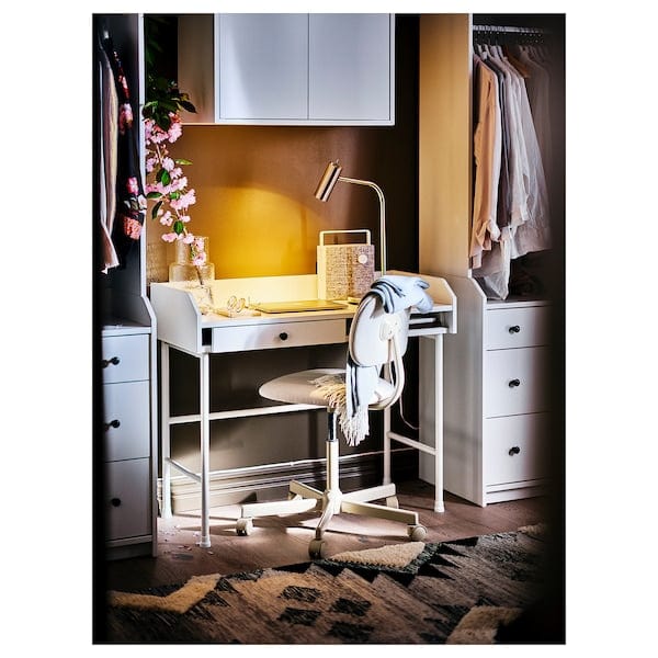 Ikea HAUGA - Desk, white, 100x45 cm