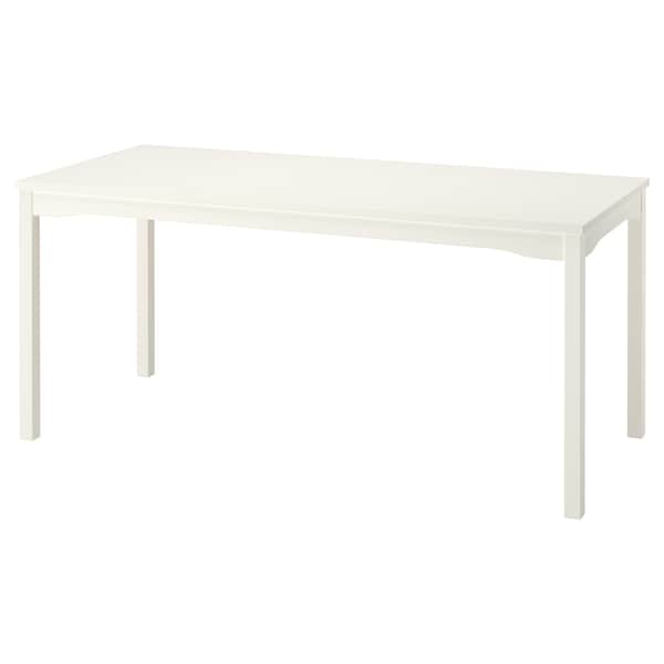 Ikea HAUGA - Table, white/ birch veneer,168x74 cm