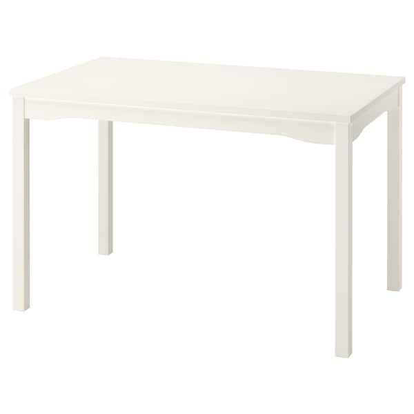 Ikea HAUGA - Table, white/birch veneer, 118x74 cm