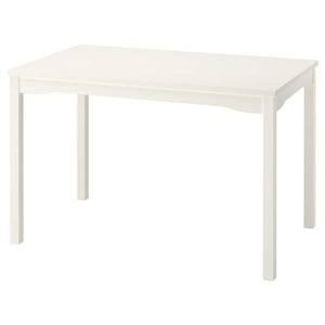 Ikea HAUGA - Table, white/birch veneer, 118x74 cm