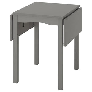 Ikea HAUGA - Drop-leaf table, grey/birch veneer, 55/82/109x74 cm