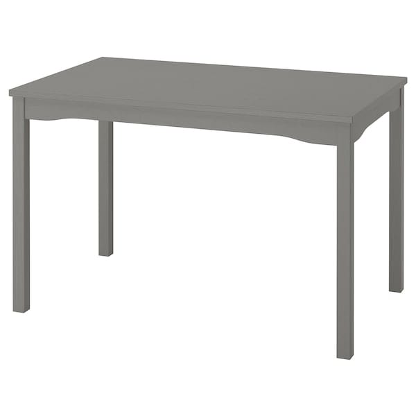 Ikea HAUGA - Table, grey/birch veneer, 118x74 cm