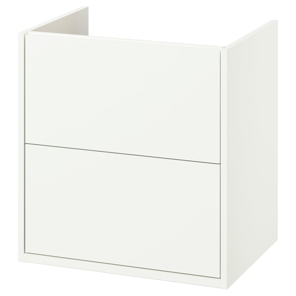 HAVBÄCK wash-stand with drawers, white, 60x48x63 cm