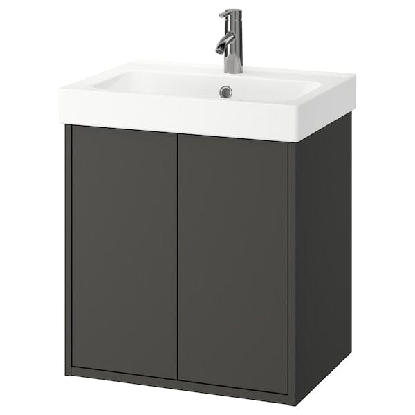Ikea HAVBÄCK / ORRSJÖN - Washbasin/drawer cabinet pr/misc, dark grey,62x49x72 cm