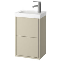 HAVBÄCK / ORRSJÖN wash-stnd w drawers/wash-basin/tap, beige, 42x34x69 cm