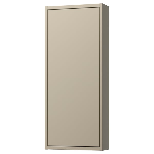 HAVBÄCK wall cabinet with door, beige, 40x15x95 cm