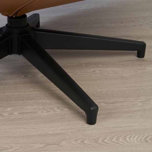 HAVBERG footstool, Grann/Bomstad golden-brown, 64x64 cm