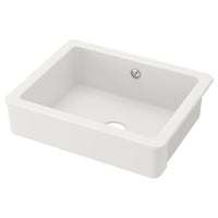 HAVSEN sink bowl w visible front, white, 62x48 cm