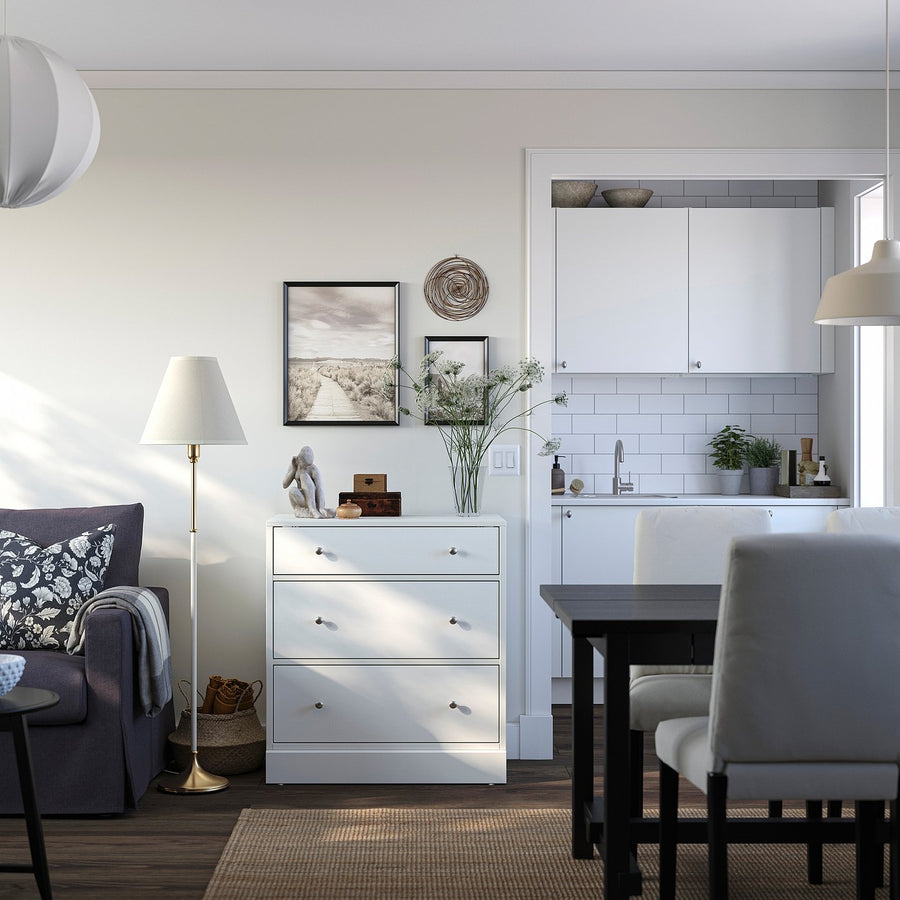 HAVSTA chest of 3 drawers, white, 81x47x89 cm