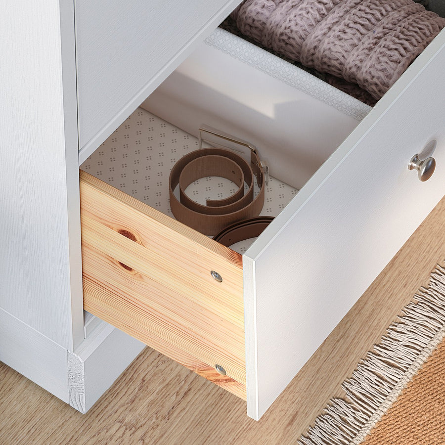 HAVSTA chest of 6 drawers, white, 121x47x89 cm