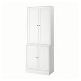 HAVSTA storage combination with doors, white, 81x47x212 cm