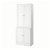 HAVSTA storage combination with doors, white, 81x47x212 cm