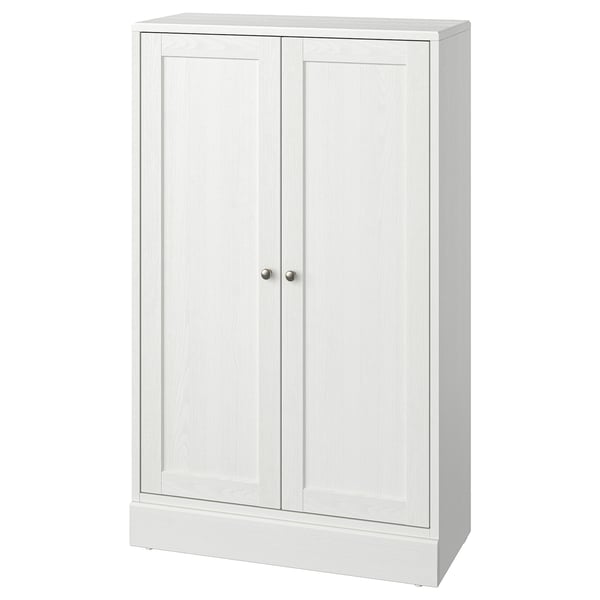 HAVSTA cabinet with plinth, white, 81x37x134 cm
