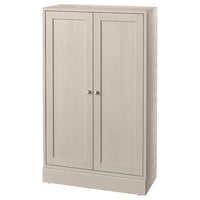 HAVSTA cabinet with plinth, grey-beige, 81x37x134 cm