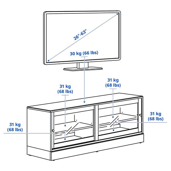 HAVSTA TV bench with plinth, white, 160x47x62 cm