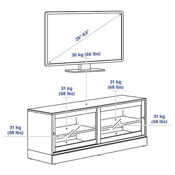 HAVSTA TV bench with plinth, grey-beige, 160x47x62 cm