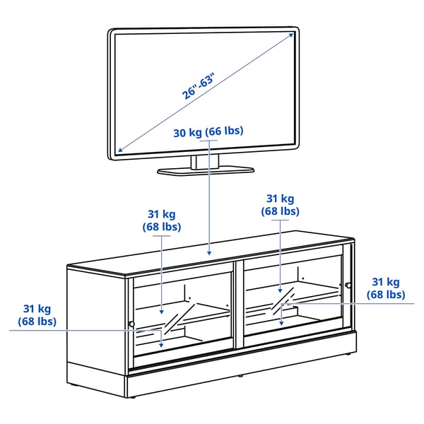HAVSTA TV bench with plinth, grey-beige, 160x47x62 cm