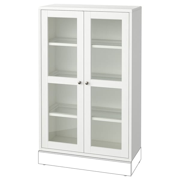 HAVSTA glass-door cabinet, Width: 81 cmDepth: 35 cmHeight: 123 cmMaximum load/shelf: 23 kg