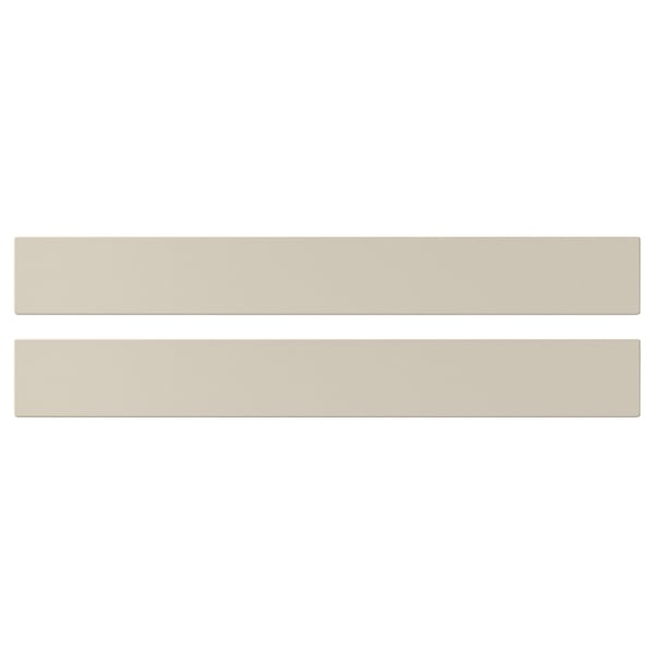 HAVSTORP drawer front, beige, 80x10 cm, 2 pack