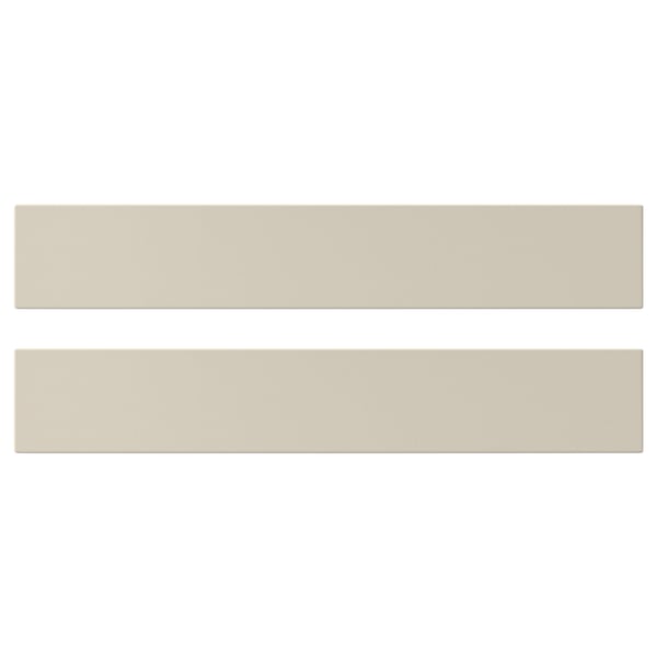 HAVSTORP drawer front, beige, 60x10 cm, 2 pack