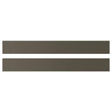 HAVSTORP drawer front, brown-beige, 80x10 cm, 2 pack