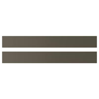 HAVSTORP drawer front, brown-beige, 80x10 cm, 2 pack