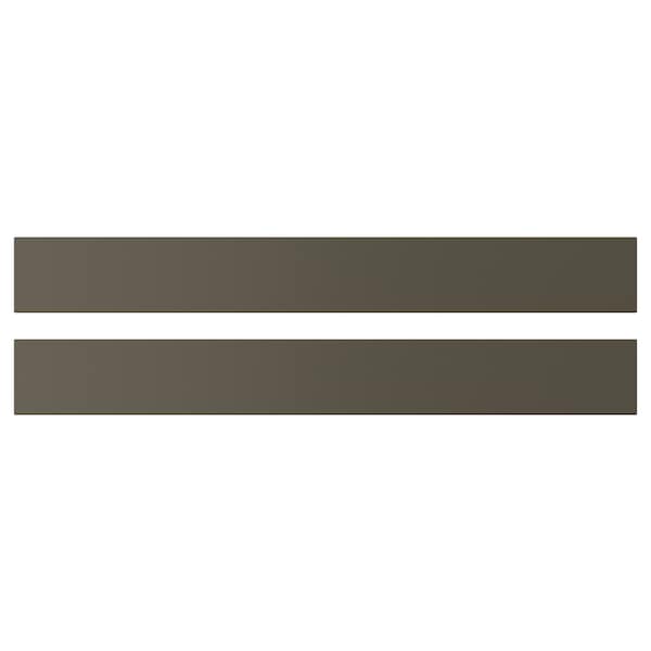 HAVSTORP drawer front, brown-beige, 80x10 cm