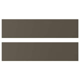 HAVSTORP drawer front, brown-beige, 40x10 cm, 2 pack