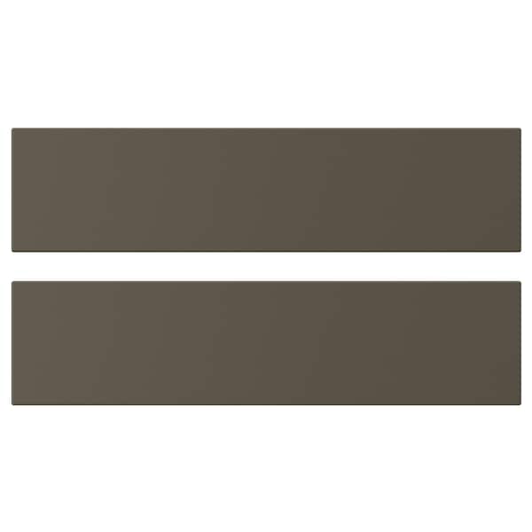 HAVSTORP drawer front, brown-beige, 40x10 cm